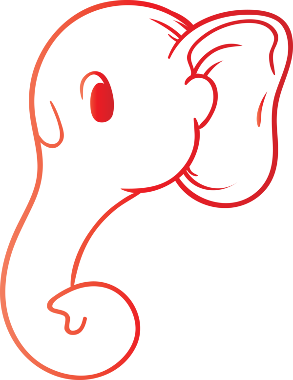 Transparent Ganesh Chaturthi Line art Cartoon Line for Vinayaka Chaturthi for Ganesh Chaturthi