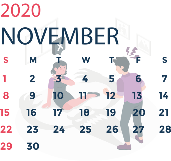 Transparent New Year Text Public Relations for Printable 2020 Calendar for New Year