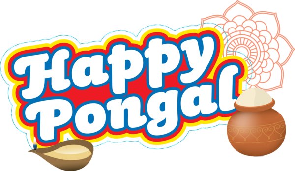 Transparent Pongal Logo Font Recreation for Thai Pongal for Pongal