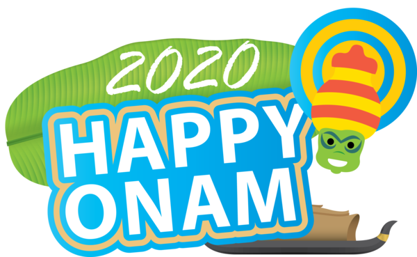 Transparent Onam Logo Text Area for Onam Harvest Festival for Onam