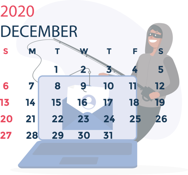 Transparent New Year Angle Point Area for Printable 2020 Calendar for New Year