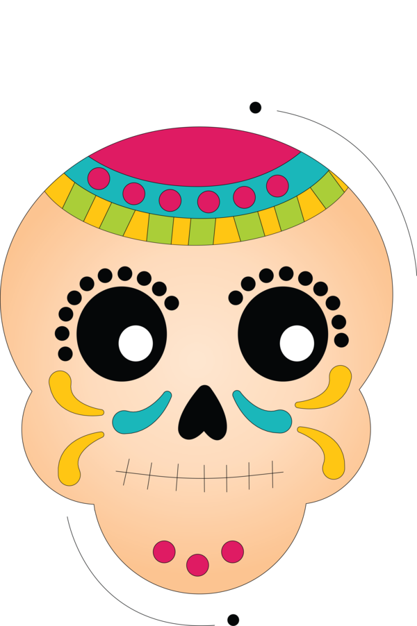 Transparent Day of the Dead Skull art Drawing Visual arts for Calavera for Day Of The Dead