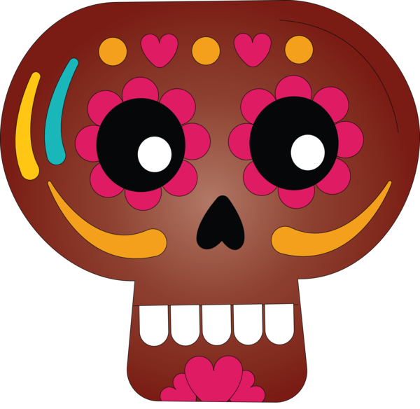 Transparent Day of the Dead Drawing Cartoon Skull art for Calavera for Day Of The Dead