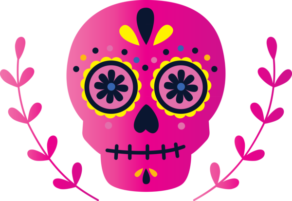Transparent Day of the Dead Visual arts Drawing Line art for Calavera for Day Of The Dead