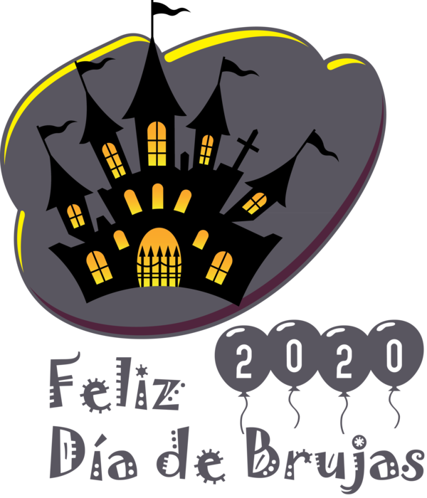 Transparent Halloween Logo Jokerman Font for Feliz Dia De Brujas for Halloween