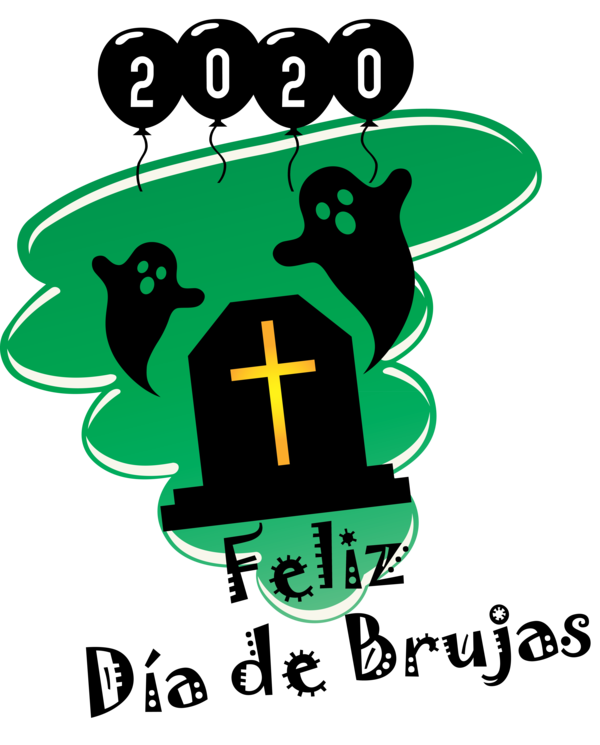 Transparent Halloween Logo Jokerman Design for Feliz Dia De Brujas for Halloween