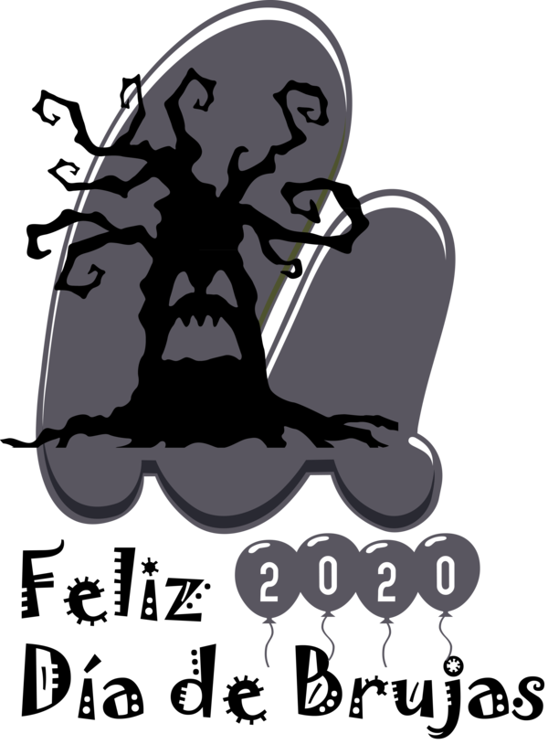 Transparent Halloween Logo Jokerman Font for Feliz Dia De Brujas for Halloween