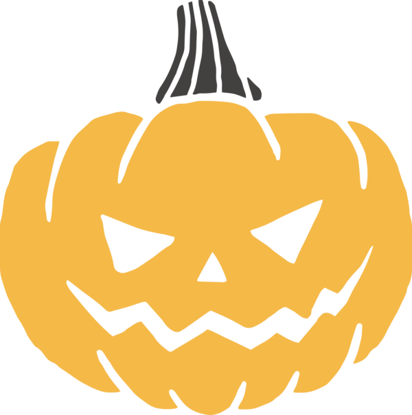 Transparent Halloween Jack-o'-lantern Pumpkin Silhouette for Jack O Lantern for Halloween