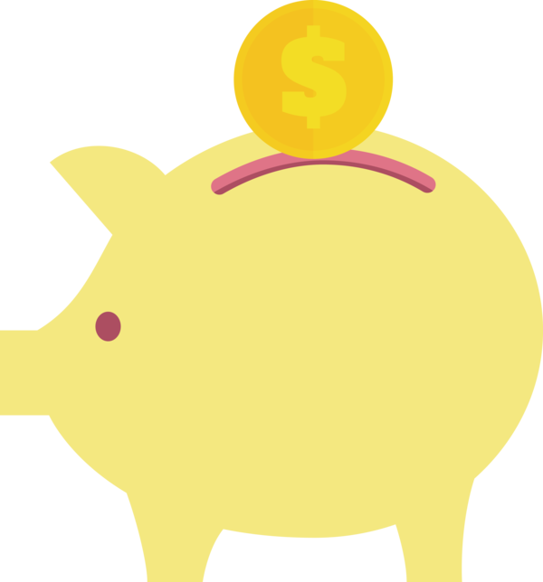 Transparent Tax Day Snout Piggy bank Dog for 15 April for Tax Day