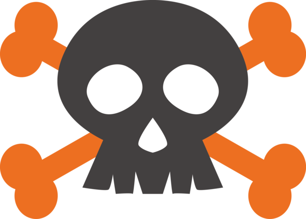 Transparent Halloween Logo Icon Symbol for Skeleton for Halloween