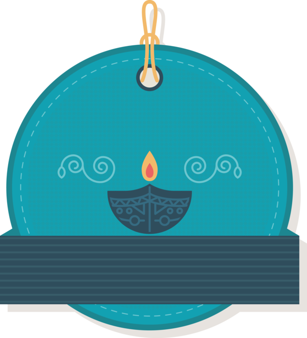 Transparent Diwali Christmas ornament Turquoise Font for Happy Diwali for Diwali