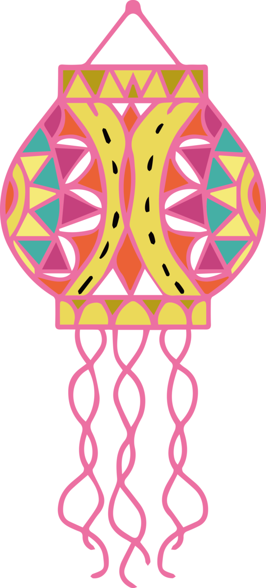 Transparent Diwali Pink M Headgear Line for Happy Diwali for Diwali