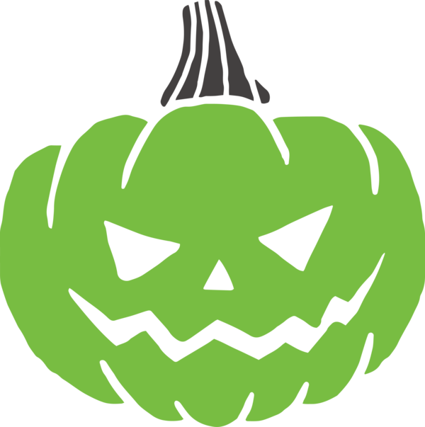 Transparent Halloween Squash Silhouette Line art for Jack O Lantern for Halloween