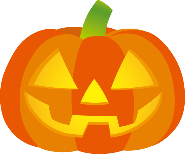 Transparent Halloween Jack-o'-lantern Gourd Pumpkin for Jack O Lantern for Halloween