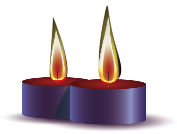 Transparent Diwali Wax Candle Purple for Happy Diwali for Diwali