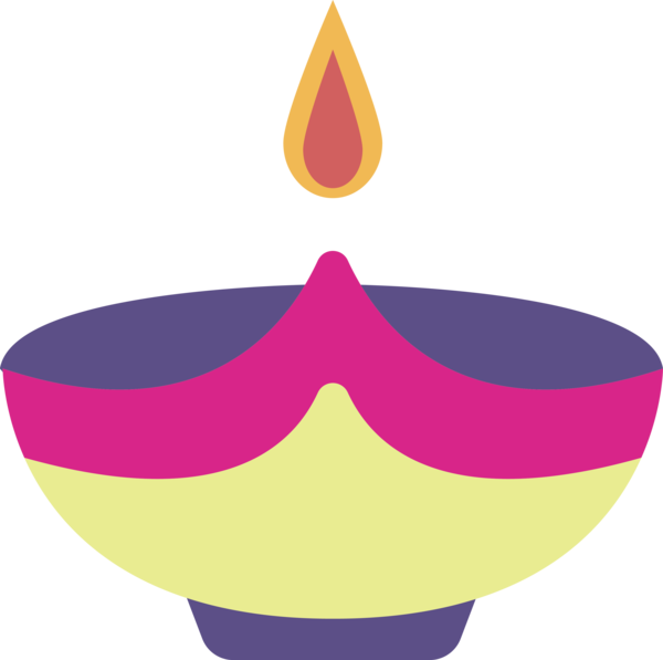 Transparent Diwali Circle Purple Meter for Diya for Diwali