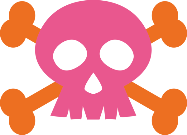 Transparent Halloween Logo Design Drawing for Skeleton for Halloween