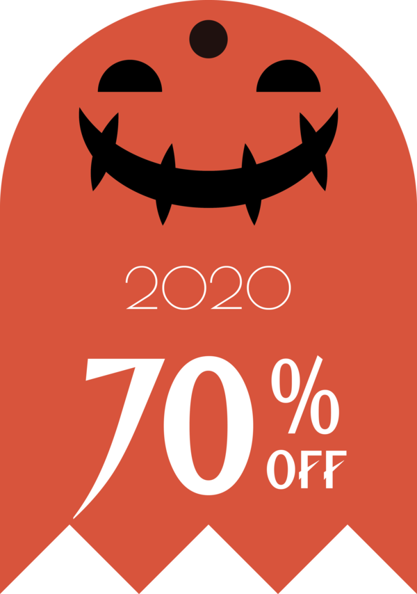 Transparent Halloween Logo Font Icon for Halloween Sale Tags for Halloween