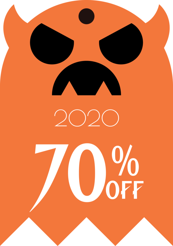 Transparent Halloween Snout Dog Logo for Halloween Sale Tags for Halloween