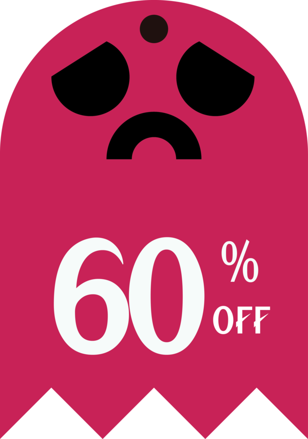 Transparent Halloween Design Logo Snout for Halloween Sale Tags for Halloween