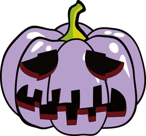 Transparent Halloween Cartoon Purple Meter for Jack O Lantern for Halloween