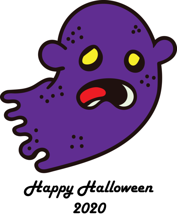 Transparent Halloween Snout Cartoon Purple for Happy Halloween for Halloween