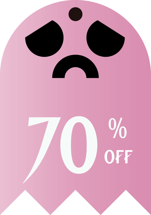 Transparent Halloween Logo Snout Pattern for Halloween Sale Tags for Halloween
