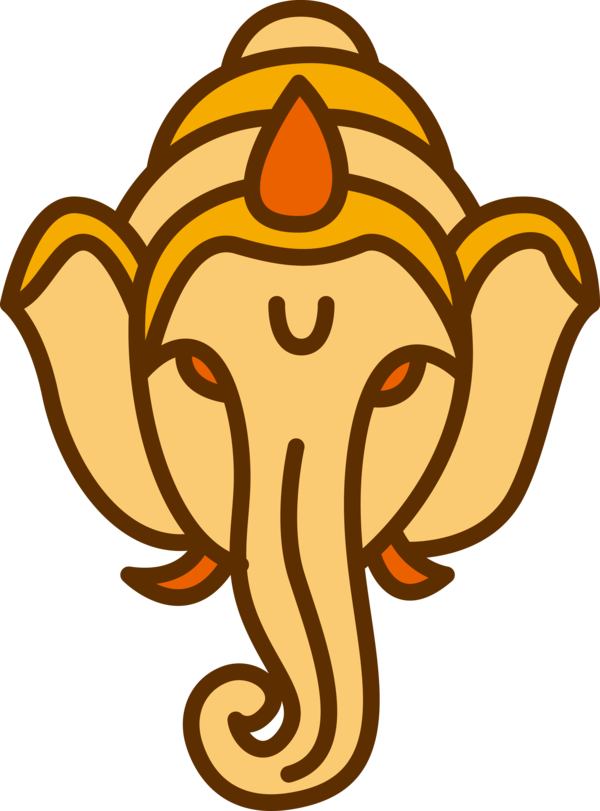 Transparent Ganesh Chaturthi Culture of India Elephant Drawing for Vinayaka Chaturthi for Ganesh Chaturthi