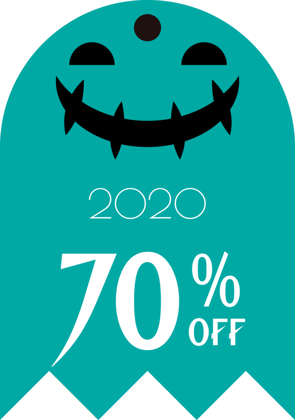 Transparent Halloween Logo Line Point for Halloween Sale Tags for Halloween