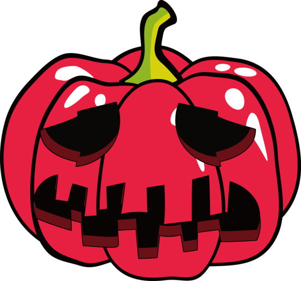 Transparent Halloween Vegetable  Apple for Jack O Lantern for Halloween