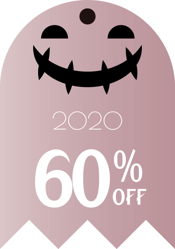 Transparent Halloween Logo Font Pink M for Halloween Sale Tags for Halloween