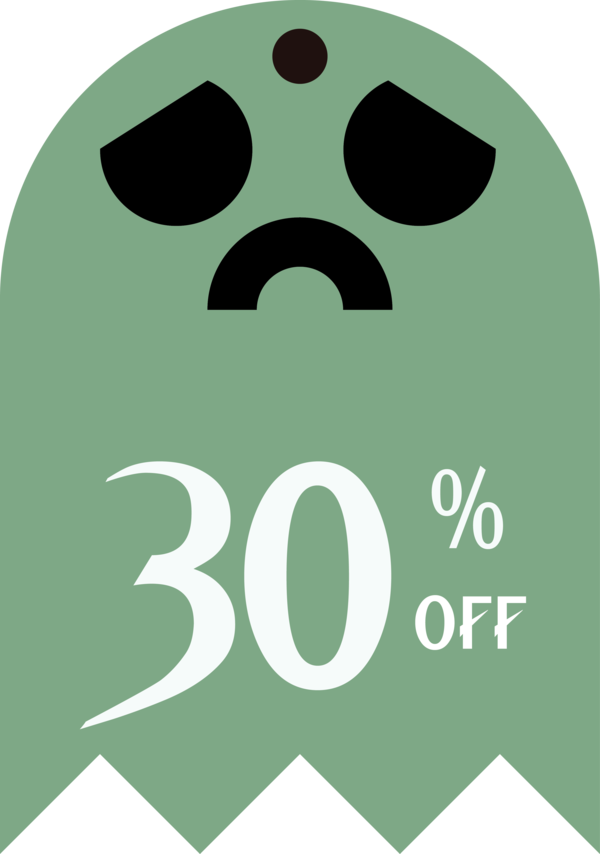 Transparent Halloween Logo Snout Green for Halloween Sale Tags for Halloween