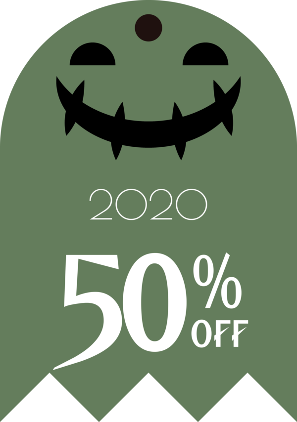 Transparent Halloween Logo Font Green for Halloween Sale Tags for Halloween