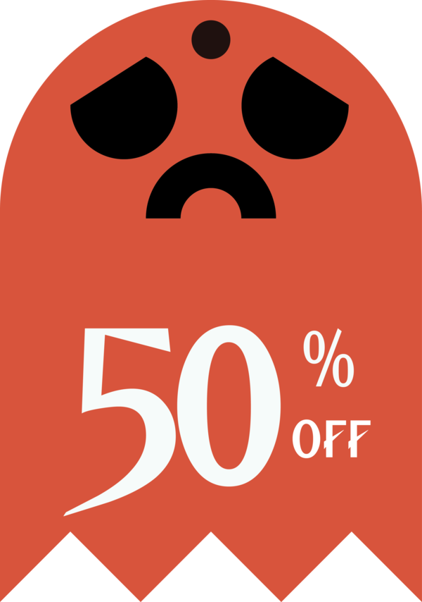 Transparent Halloween Design Logo Snout for Halloween Sale Tags for Halloween