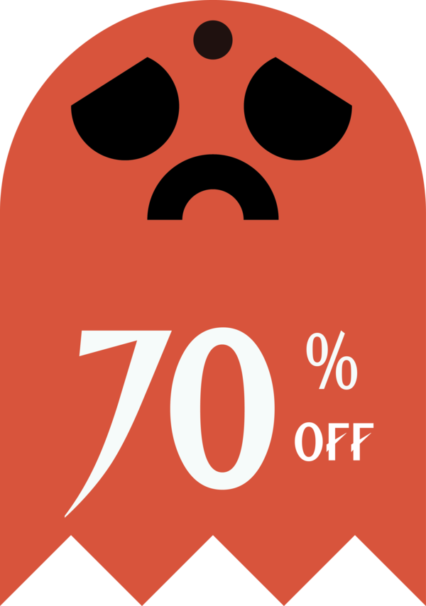 Transparent Halloween Logo Snout Line for Halloween Sale Tags for Halloween
