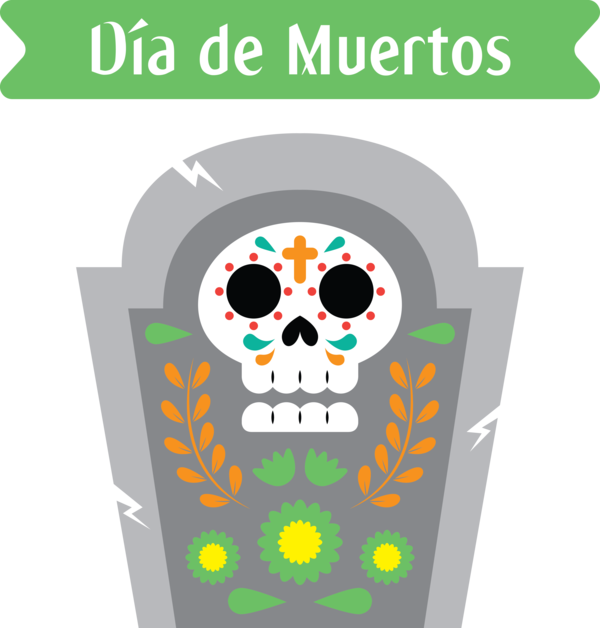 Transparent Day of the Dead Drawing Logo Day of the Dead for Día de Muertos for Day Of The Dead