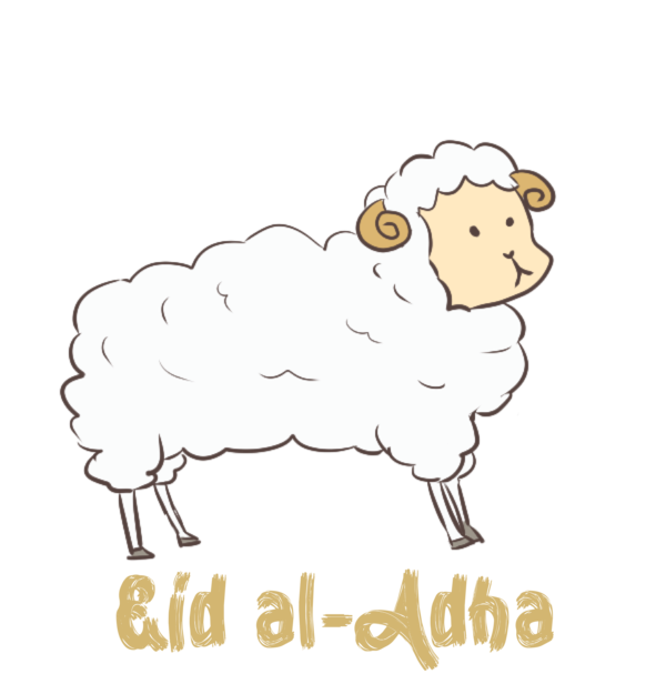 Transparent Eid al-Adha Sheep Cat Dog for Eid Qurban for Eid Al Adha