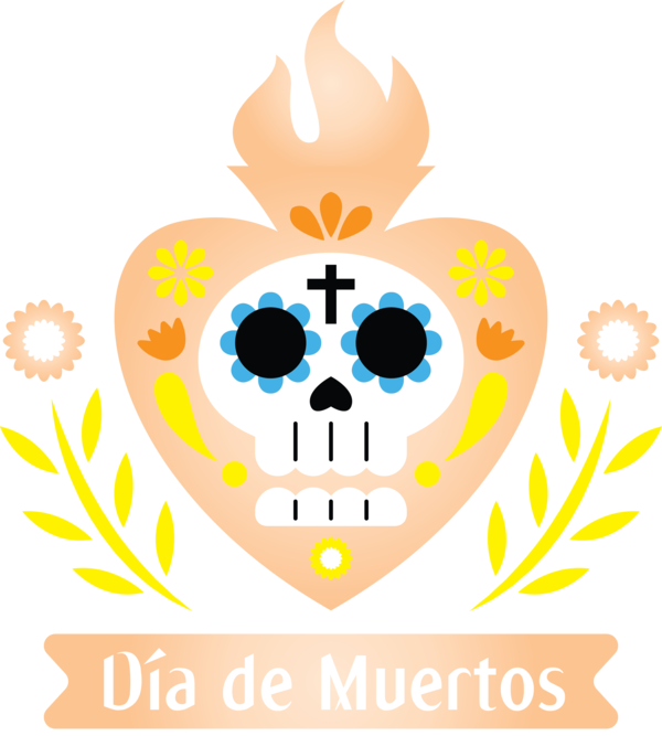 Transparent Day of the Dead Visual arts Drawing Skull art for Día de Muertos for Day Of The Dead