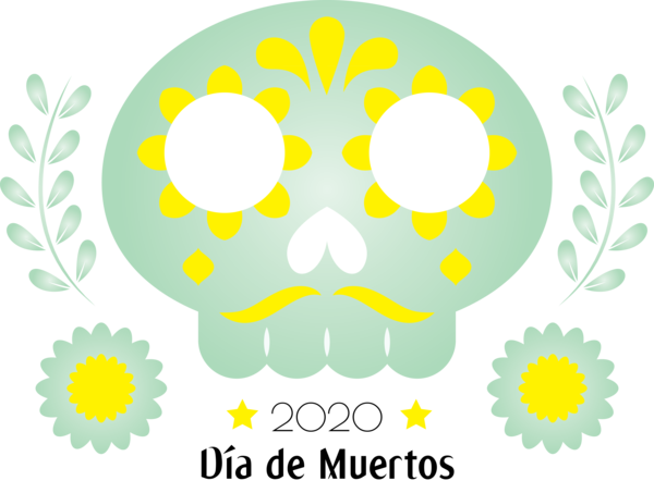 Transparent Day of the Dead Royalty-free Drawing Design for Día de Muertos for Day Of The Dead
