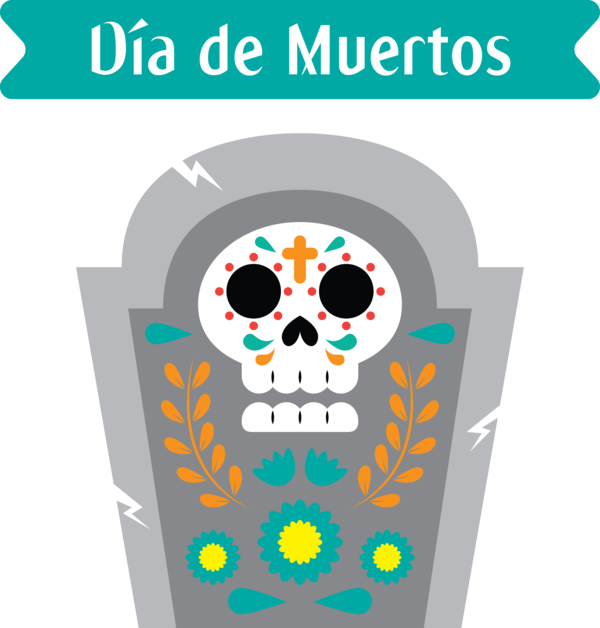 Transparent Day of the Dead Drawing Day of the Dead Logo for Día de Muertos for Day Of The Dead