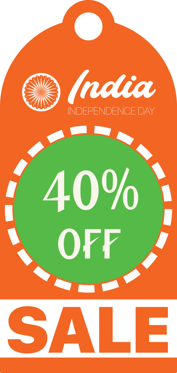 Transparent Indian Independence Day Logo Symbol Text for Indian Independence Day Sale for Indian Independence Day