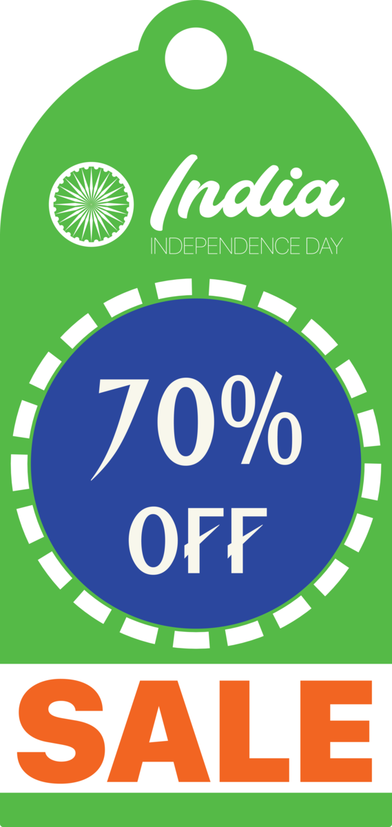 Transparent Indian Independence Day Logo Font Green for Indian Independence Day Sale for Indian Independence Day