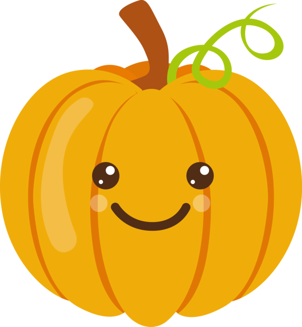 Transparent Halloween Pumpkin Spice Latte Pumpkin Jack-o'-lantern for Happy Halloween for Halloween