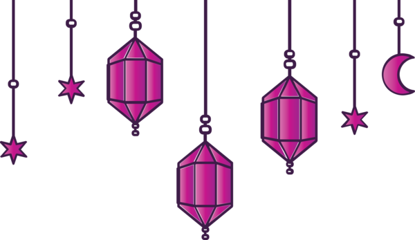 Transparent Ramadan Christmas ornament Pattern Line for Ramadan Kareem for Ramadan