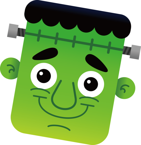 Transparent Halloween Frankenstein's monster Cartoon Ghost for Happy Halloween for Halloween