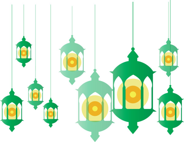 Transparent Ramadan Pendant light Lantern Oil lamp for Ramadan Lantern for Ramadan