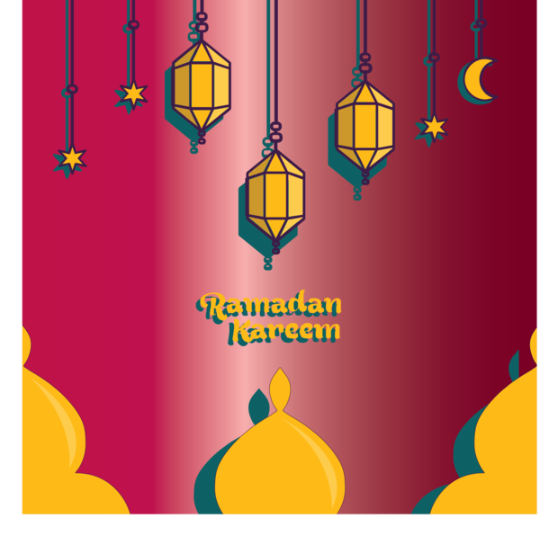 Transparent Ramadan Pattern Computer Yellow for Ramadan Kareem for Ramadan