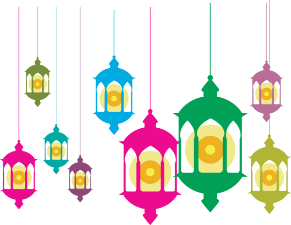 Transparent Ramadan Design Eid al-Fitr Fanous for Ramadan Lantern for Ramadan