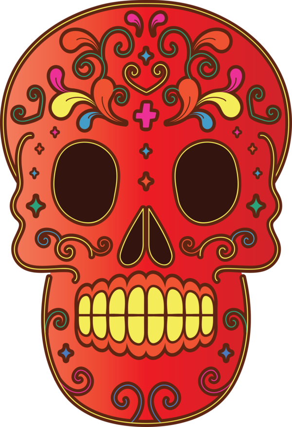 Transparent Day of the Dead Visual arts Meter Pattern for Calavera for Day Of The Dead