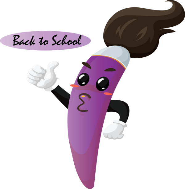 Transparent Back to School High Borrans Cartoon Character for Welcome Back to School for Back To School